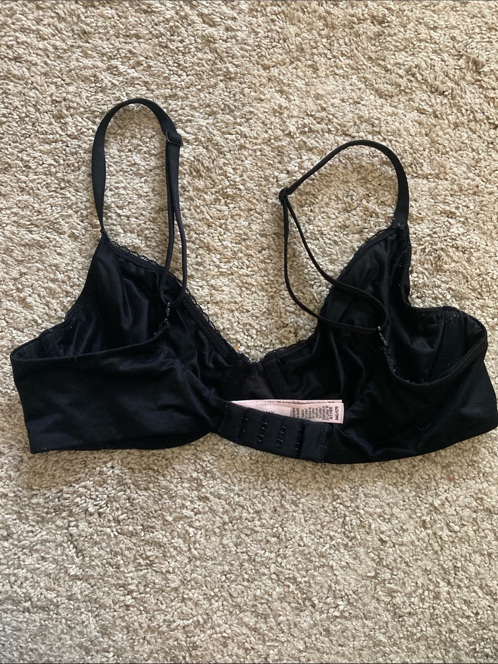 Like New Body by Victoria Black 34C Unlined Demi - Picture 2 of 4
